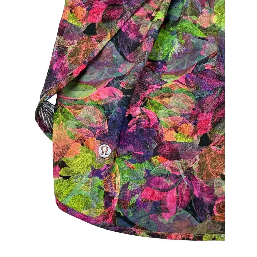 LULULEMON Hotty Hot High-Rise Skirt Long Size 4 Vivid Floral Tone Multi